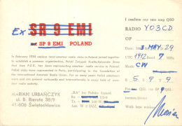 Polish Amateur Radio Station QSL Card Poland Y03CD SP9EMI - Amateurfunk