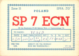 Polish Amateur Radio Station QSL Card Poland Y03CD SP7ECN - Radio Amateur