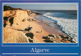 Portugal - Algarve - Promenade équestre Sur La Plage - Chevaux - CPM - Carte Neuve - Voir Scans Recto-Verso - Faro