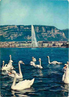 Suisse - Genève - Les Cygnes De La Rade Et Le Jet D'eau - CPM - Voir Scans Recto-Verso - Autres & Non Classés