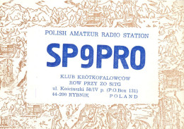 Polish Amateur Radio Station QSL Card Poland SP9PRO - Radio Amateur