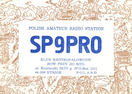 Polish Amateur Radio Station QSL Card Poland SP9PRO - Radio Amatoriale