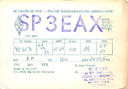 Polish Amateur Radio Station QSL Card Poland SP3EAX - Radio Amateur