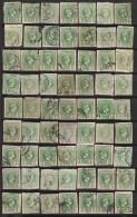 GRECE - Lot De 63 Timbres Obl (1886-99) Petits Hermès : 5 L Vert - Oblitérés