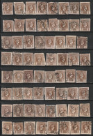 GRECE - Lot De 64 Timbres Obl (1886-99) Petits Hermès : 1 L Brun - Used Stamps