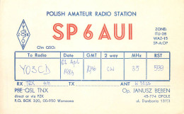 Polish Amateur Radio Station QSL Card Poland SP6AUI - Radio Amateur
