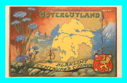 A944 / 723 Suède Ostergotland ( Type Carte Geographique ) - Schweden