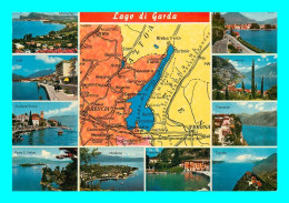 A949 / 113  Carte Geographique - LAGO Di GARDA - Multivues - Carte Geografiche