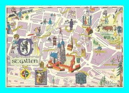 A950 / 623  St GALLEN - Type Carte Geographique - Plan - St. Gallen