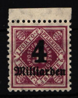 Württemberg Dienst 182 Postfrisch Vom Oberrand #IK380 - Ungebraucht