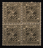 Württemberg 237 Postfrisch 4er Block #IK447 - Mint