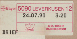 Bayer Leverkusen 1990 Label Brief - Medicina
