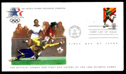 FOOTBALL - JEUX - OLYMPIQUES 1983 - LOS ANGELES - SAN ANTONIO  - Storia Postale