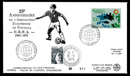 FOOTBALL - U.E.F.A - CHYPRE - 1979 - TIRAGE LIMITÉ N° 211/250 - Cartas & Documentos