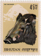 Pygmy Hog Postage Stamp 1966 Bhutan MNH - Game