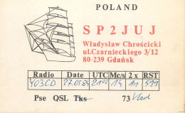 Polish Amateur Radio Station QSL Card Poland Y03CD SP2JUJ - Amateurfunk