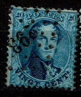 15A  Obl  LP 293 Peruwelz  + 4 - 1863-1864 Medaillen (13/16)