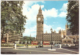 CARTOLINA PER ITALIA LONDRA CON ANNULLO TARGHETTA - Houses Of Parliament