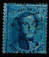 15B  Papier Bleuté  Obl  LP 170 Hasselt  + 5 - 1863-1864 Médaillons (13/16)