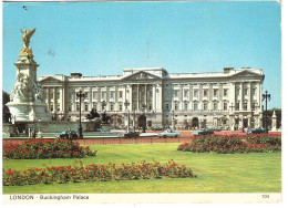 CARTOLINA PER ITALIA LONDRA CON ANNULLO TARGHETTA - Buckingham Palace