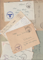 50 German Feldpost Covers From World War 2 From/to Fronts. Many Has Letters. Postal Weight 0,340 Kg. Please Read Sales - Militaria