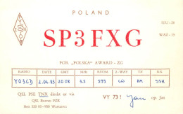 Polish Amateur Radio Station QSL Card Poland Y03CD SP3FXG - Radio Amateur