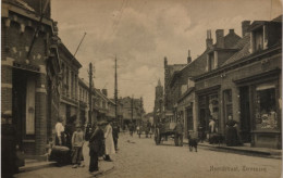 Terneuzen // Noordstraat (Winkels - Veel Volk) 1923 Topkaart / Ronde Hoeken - Terneuzen