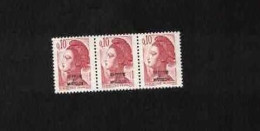 YT N° 456** En Bande De 3 - Liberté De Gandon - Unused Stamps