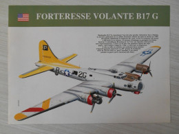 Image Issue D'un Magazine Avion     Forteresse Volante B17 G - Aviación