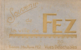 (23/03/24) MAROC-CPA FEZ - CARNET SOUVENIR COMPLET DE 20 CPA - Fez (Fès)