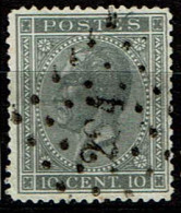 17  Obl  LP 284 Ottignies  + 12 - 1865-1866 Profiel Links