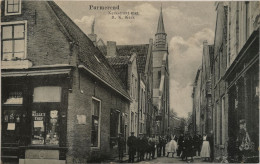 Purmerend // Kerkstraat Emt R. K. Kerk (Winkel - Veel Volk) 19?? Topkaart - Purmerend
