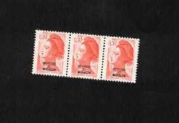 YT N° 460** En Bande De 3 - Liberté De Gandon - Unused Stamps