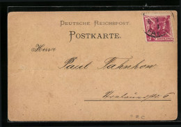 AK Berlin, Berliner Packetfahrt AG, Private Stadtpost  - Briefmarken (Abbildungen)