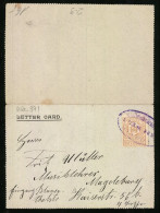Klapp-AK Letter Card, Courier Stadtbrief-Beförderung, Private Stadtpost  - Briefmarken (Abbildungen)