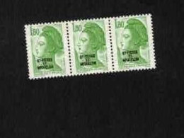 YT N° 462** En Bande De 3 - Liberté De Gandon - Unused Stamps