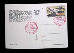 Cachet Commémoratif Sur Carte Postale, Tchécoslovaquie, Ceskoslovensko, Militaria, Automobiles, Ceské Budejovice, 1966 - Cartas & Documentos