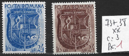 ROUMANIE 737-38 ** Côte 3 € - Unused Stamps