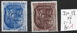 ROUMANIE 737-38 ** Côte 3 € - Neufs