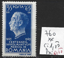 ROUMANIE 760 ** Côte 1.50 € - Unused Stamps