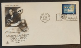 United Nations New York 04.09.1963 FDC 10th Anniversary - Covers & Documents