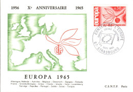 EUROPA 1965 CARTES MAXIMUM - 1965