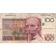 Belgique, 100 Francs, 1982-1994, KM:142a, B - 100 Frank