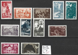 ROUMANIE 774 à 84 ** & * ( 778-781-782 Oblitérés ) Côte 9 € - Unused Stamps