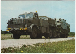MIGHTY ANTAR Met DAF Oplegger Voor Vervoer Van Tanks -  ARMY TRUCK - (Nederland/Holland) - Vrachtwagens En LGV