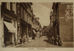 Meppel (Dr.) Woldstraat (geanimeerd) 1926 Plakresten Adreszijde - Meppel