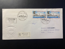 Lettre "25e Anniversaire Du Service Postal" 31/12/1974 - 54 - TAAF - Saint Paul Et Amsterdam - Bateaux - Brieven En Documenten