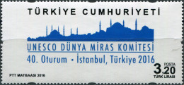 Turkey 2016. 40th Session Of UNESCO World Heritage Committee (MNH OG) Stamp - Unused Stamps