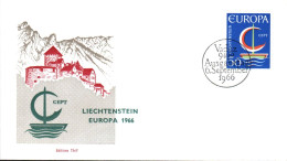 EUROPA 1966 LIECHTENSTEIN FDC - 1966