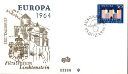 EUROPA 1964 LIECHTENSTEIN FDC - 1964